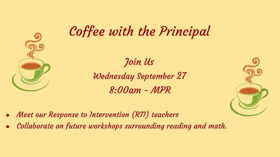  Coffee with the Principal